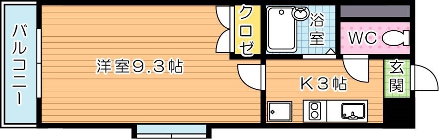 アリビオ八幡 間取り図