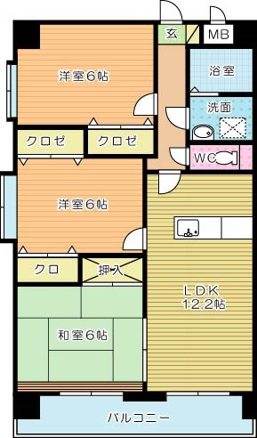 ミラドールＦ   701号室 間取り