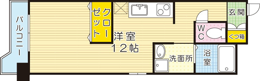 メモリープラザ小倉  303号室 間取り