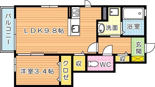 プランドールＭ 103号室 間取り