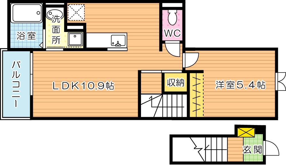 レインボーヒルズ愛坂Ⅰ 間取り図