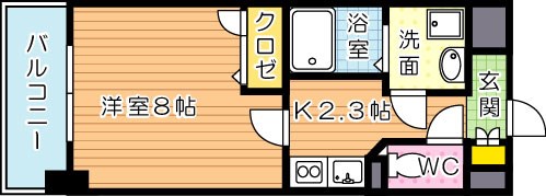 グランハイアット 603号室 間取り