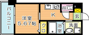 アースコートY&amp;#39;sシティ東神原 間取り図