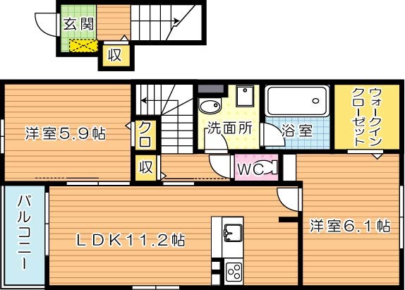 ベストライフ野面Ⅰ 間取り図