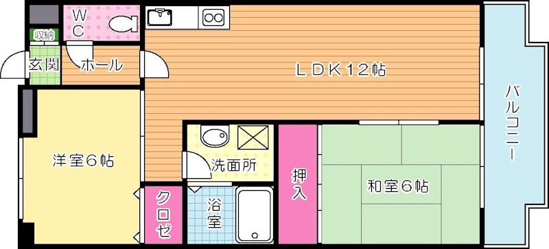 クレベール社ノ木 202号室 間取り