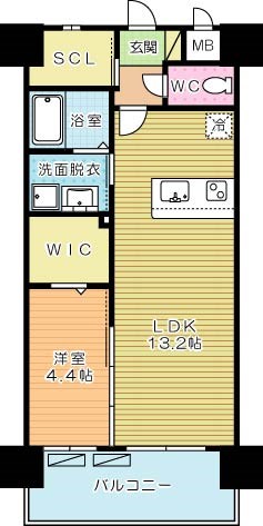 ZEGUNA（ゼグナ）  1302号室 間取り