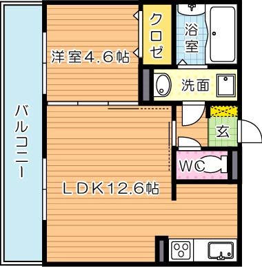 イオメール折尾　A棟 間取り図