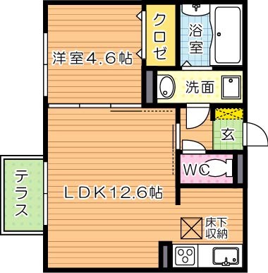 イオメール折尾　B棟 間取り図