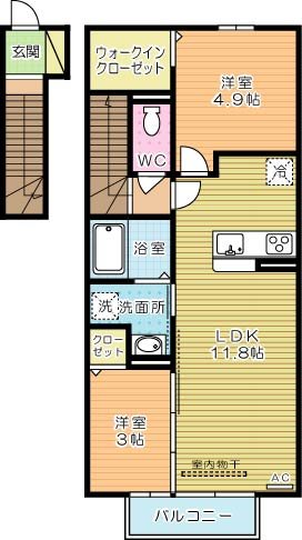 villa　fontaine(ヴィラフォンティーヌ)　 間取り図