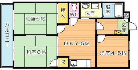 シャトレ青山　Ｂ  間取り図