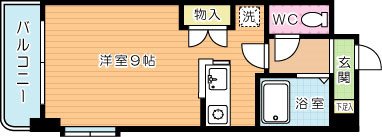 グローリー門司駅前 201号室 間取り