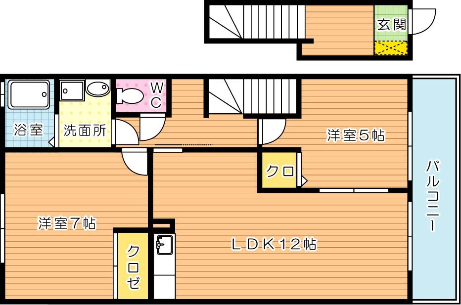 サンダンスリッジ　Ａ棟  間取り