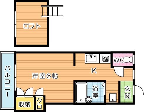 シティベール南高須 102号室 間取り