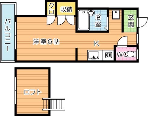 シティベール南高須 103号室 間取り