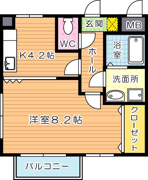 マメゾンⅡ頓田 間取り