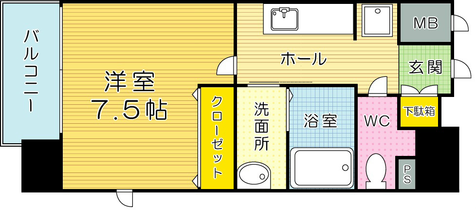 アクシオ小倉 1305号室 間取り