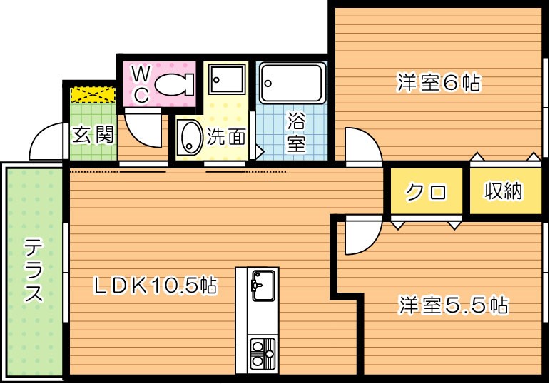サンハイツ日照 間取り