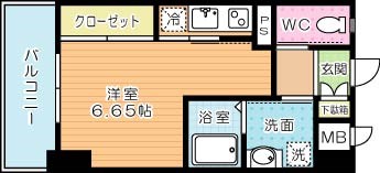 GALA PLATINUM COURT（ガーラプラチナコート） 907号室 間取り