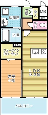デザイナーズ　ざ・片野 1103号室 間取り