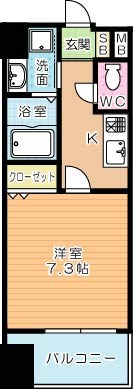 プレミアＪＯＮＯ  403号室 間取り