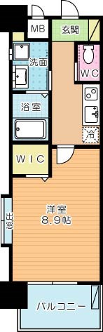 ZEGUNA（ゼグナ） 1106号室 間取り