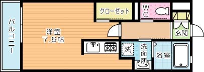 EL CEREZO（エルセレッソ）  506号室 間取り