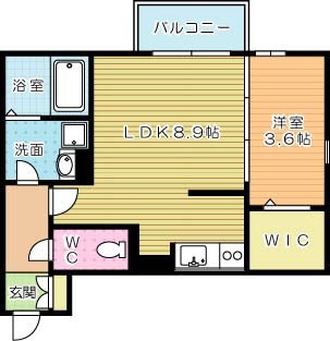 グレイド 108号室 間取り