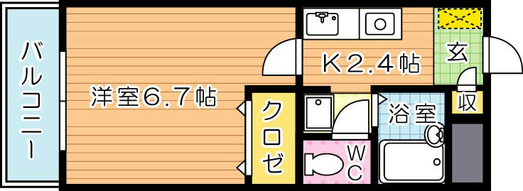 マリッチ三ヶ森 101号室 間取り