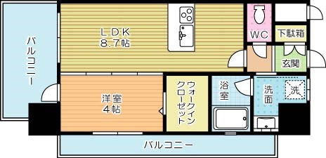 デザイナーズ　ザ・レトロ 905号室 間取り