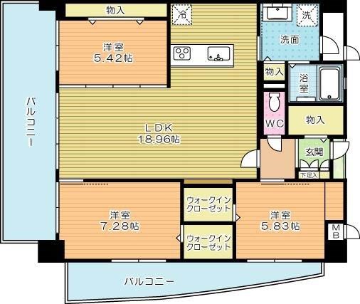 ＫＳＫ青葉コアプレイス  202号室 間取り