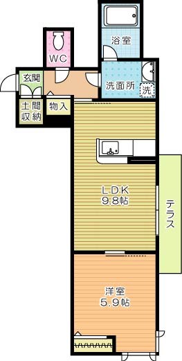 シャーメゾン南丘 101号室 間取り