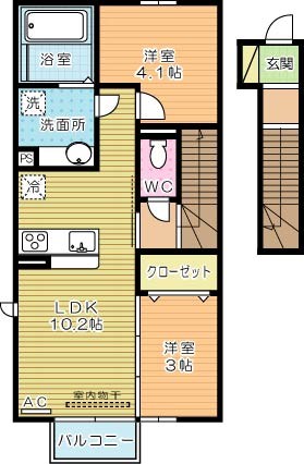 Ｋ＆Ｔ   203号室 間取り