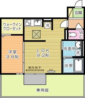 グランメゾン城野   103号室 間取り