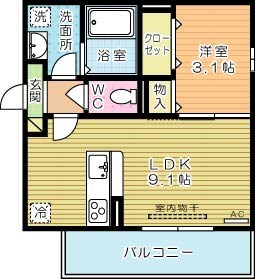 グランメゾン城野   満号室 間取り