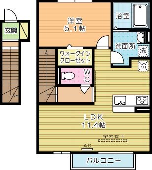 喜宝ＪＯＮＯ 203号室 間取り