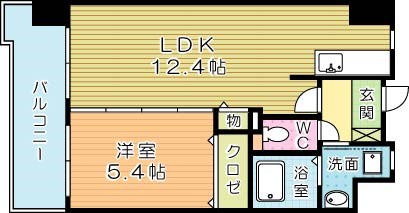 ミーナ原町 1103号室 間取り