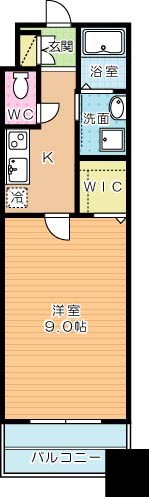ギャラン竪町Ｎｅｏ（ギャラン竪町ネオ） 1622号室 間取り