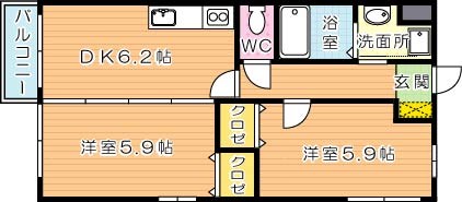 Curum三ヶ森（クルム三ヶ森） 間取り図