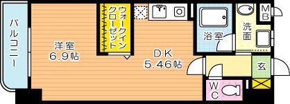 ウイングス片野Ⅱ 501号室 間取り