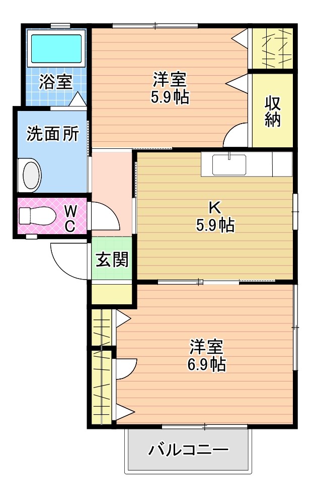 アヴニール緑ヶ丘 間取り図