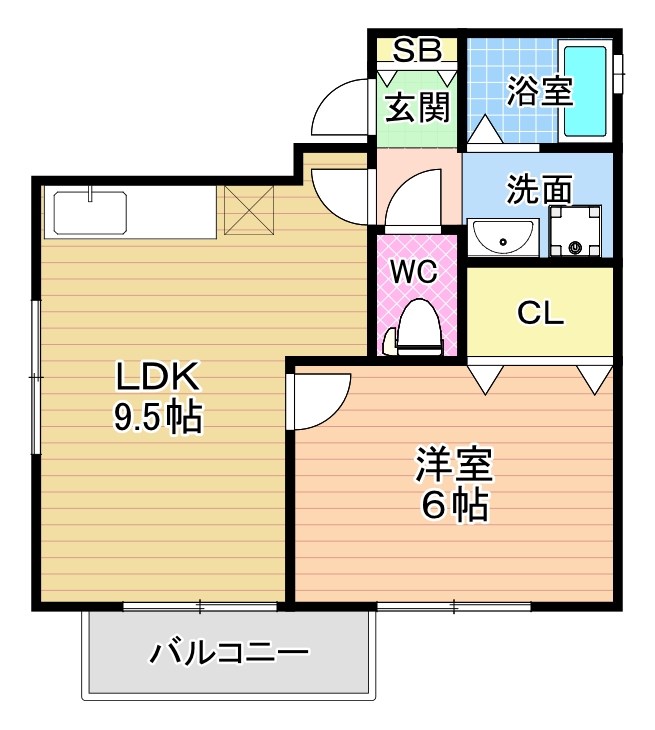 セジュール・イトー 102号室 間取り