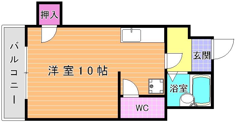 京町スカイマンション 506号室 間取り