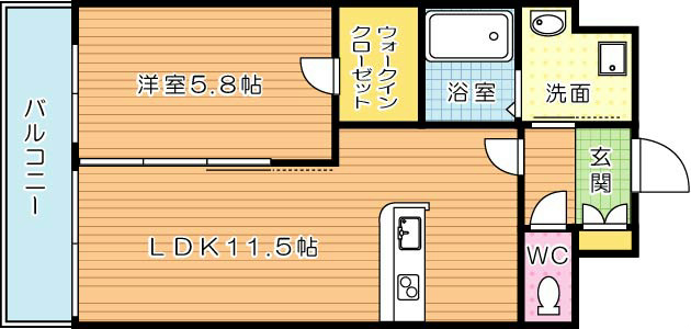 ベルガ穴生 間取り図