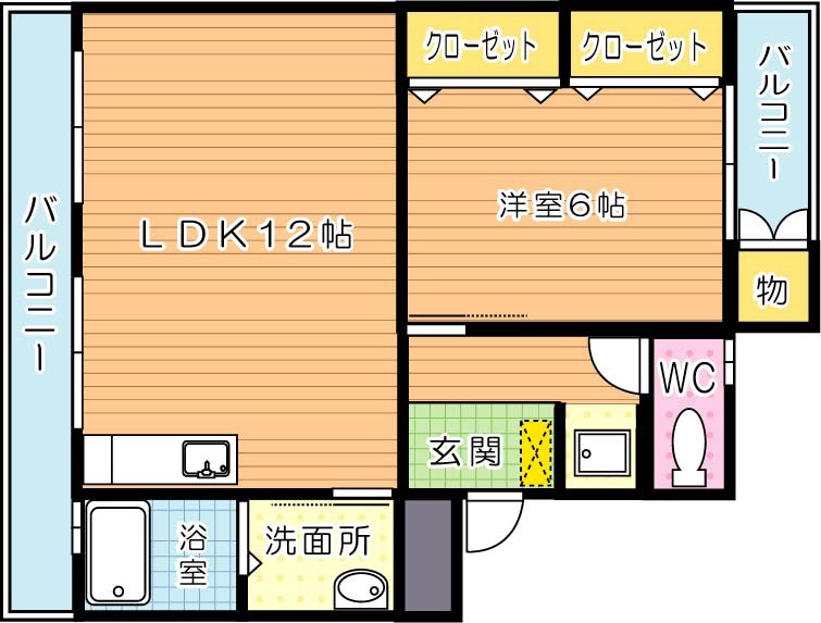 第1石打ビル 301号室 間取り