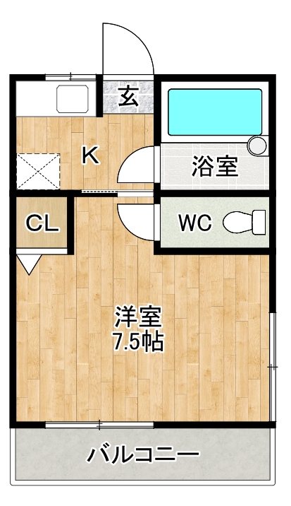 大塚ハイツ  301号室 間取り