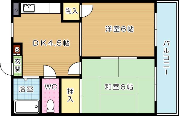 シャトレ南王子 間取り図