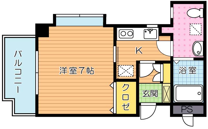 プレステージデルクラシック 905号室 間取り