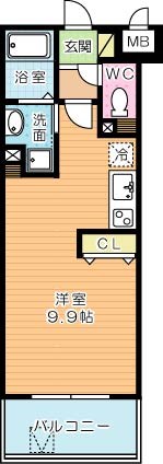 コンダクトレジデンス戸畑 902号室 間取り