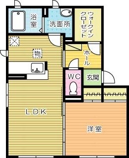 ヴィラ・パルコＢ棟 202号室 間取り