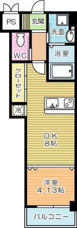 スマート到津 804号室 間取り